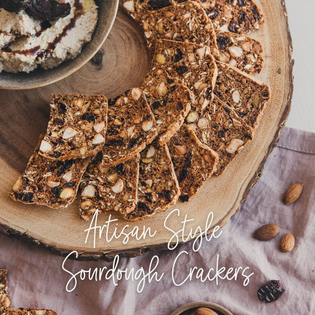 Artisan Style Sourdough Crackers