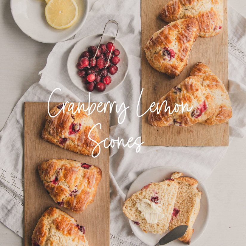 Cranberry Lemon Scones | Better Basics Milling Company