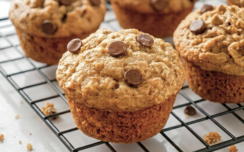 Banana Oat Muffins (No Added Sugar)