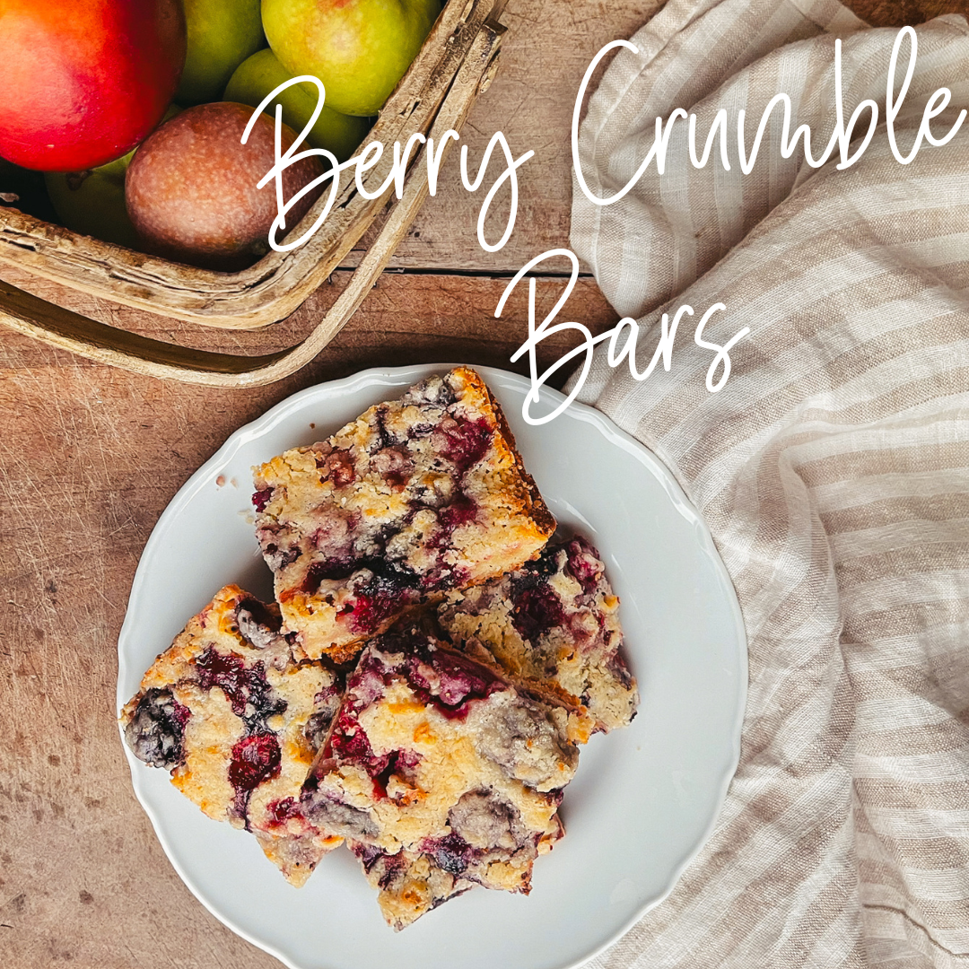 Berry Crumble Bars | Better Basics Milling Company
