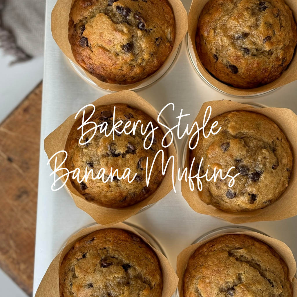 Bakery Style Banana Muffins