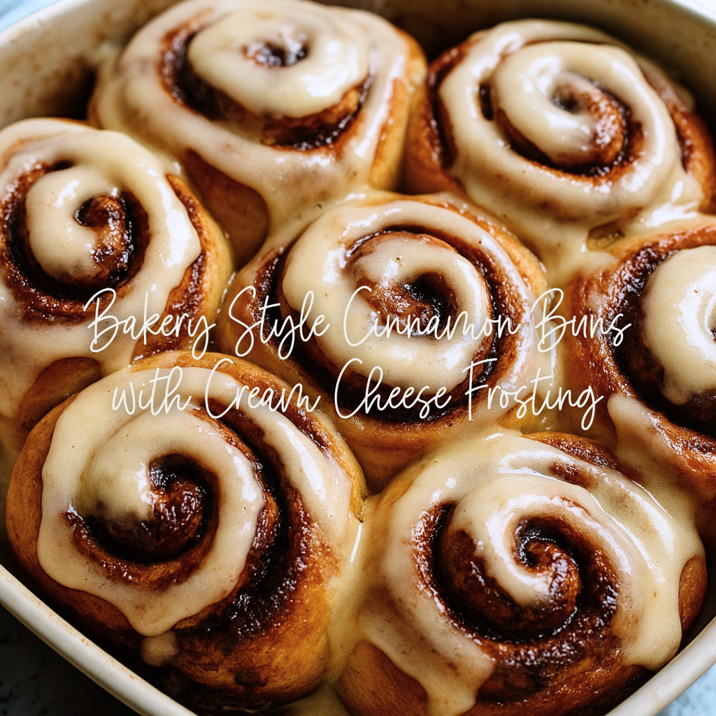 Bakery-Style Cinnamon Buns with Cream Cheese Frosting