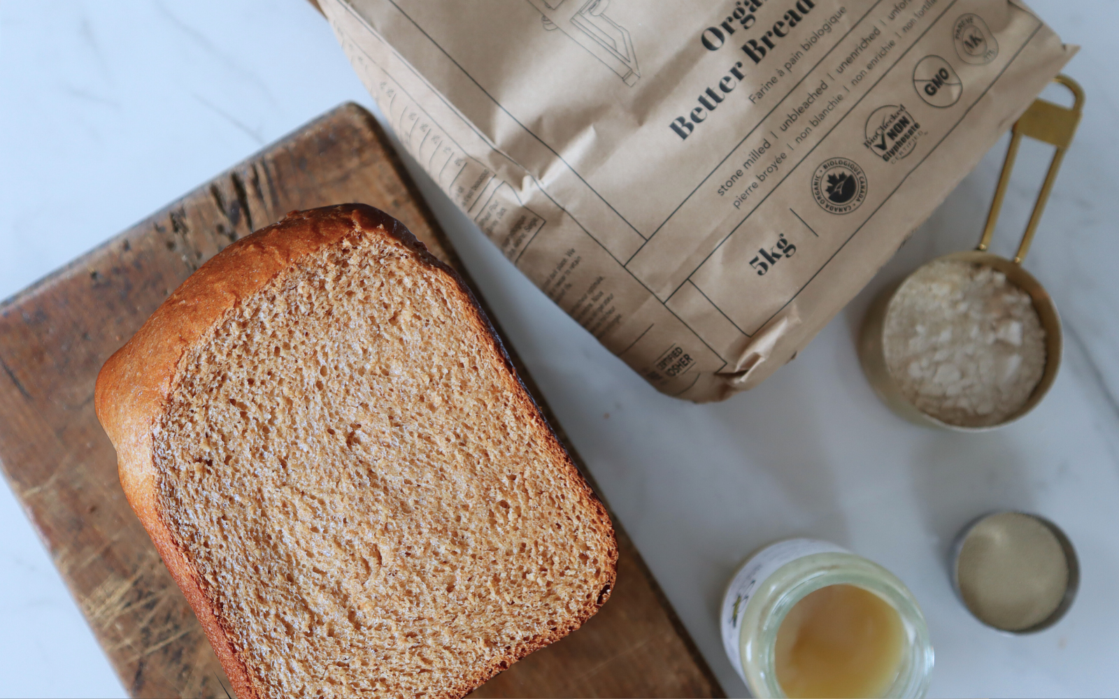 Bread Machine Honey Wheat Bread